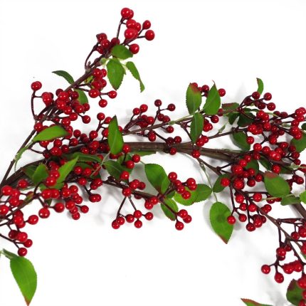 Natural Look Red Berry Floristry Garland 150cm