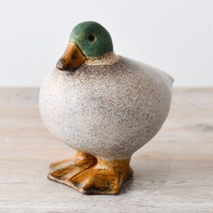 Speckled Fat Duck Ornament 7.6cm