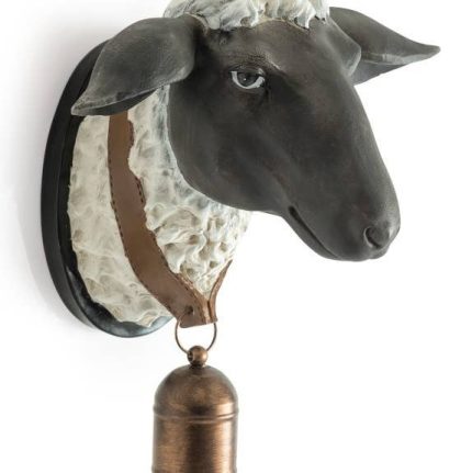 Large Sheep with Bell Wall Head