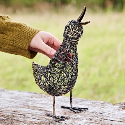 Aarti the Small Slim Duck Wire Garden Ornament
