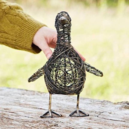 Kriti the Small Flapping Duck Wire Garden Ornament